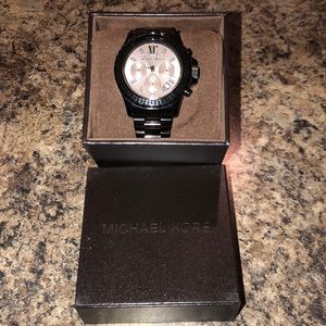 Black gunmetal Michael Kors watch